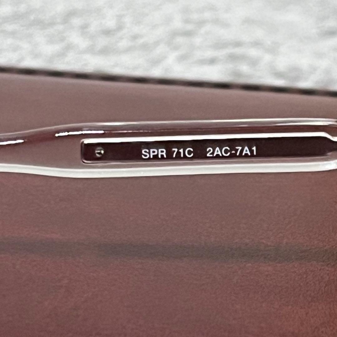 PRADA サングラス SPR 71C ハーフリム クリアフレーム