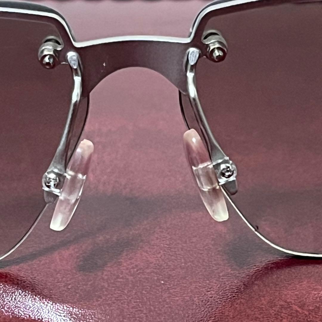 PRADA サングラス SPR 71C ハーフリム クリアフレーム