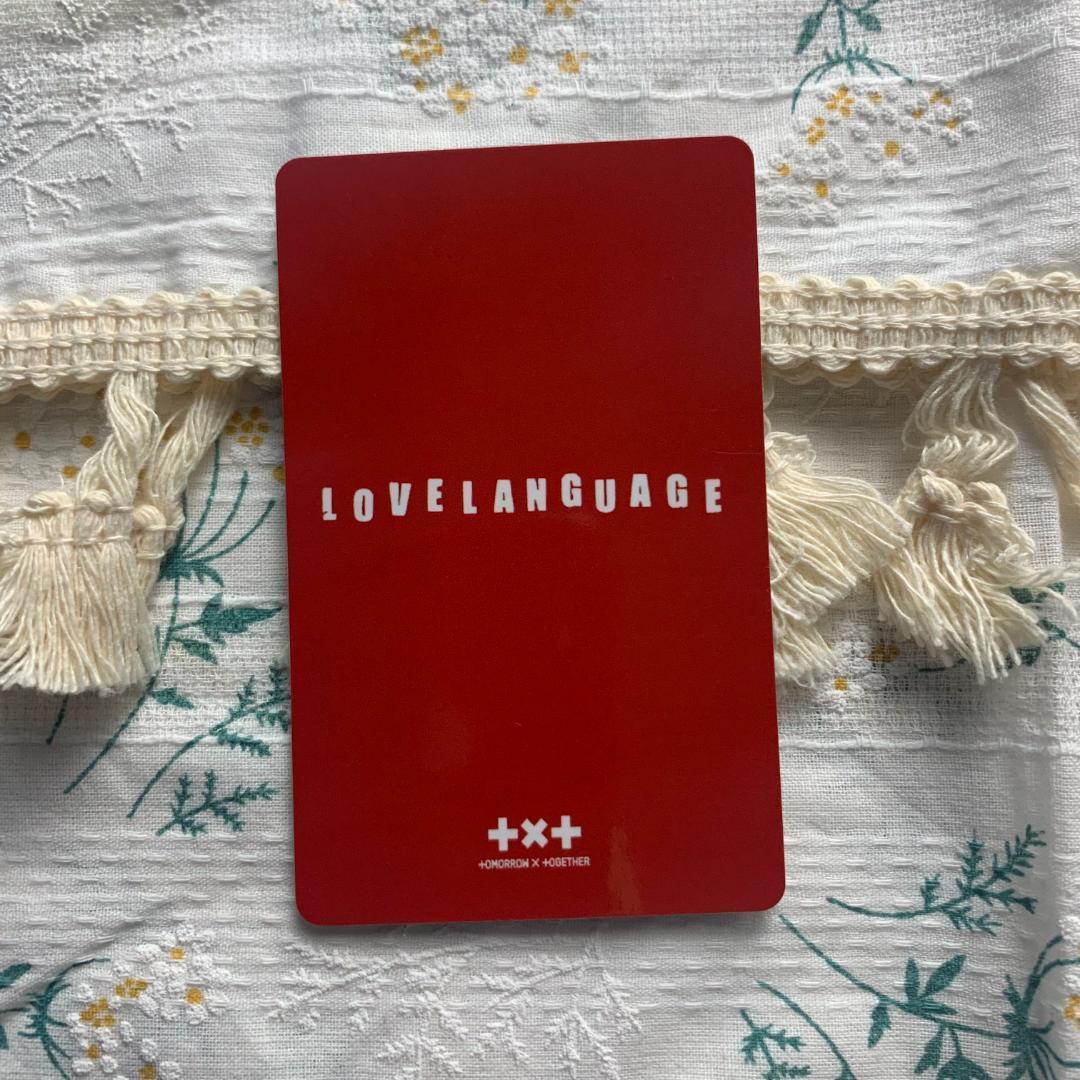 TXT love language トレカ スビン line music