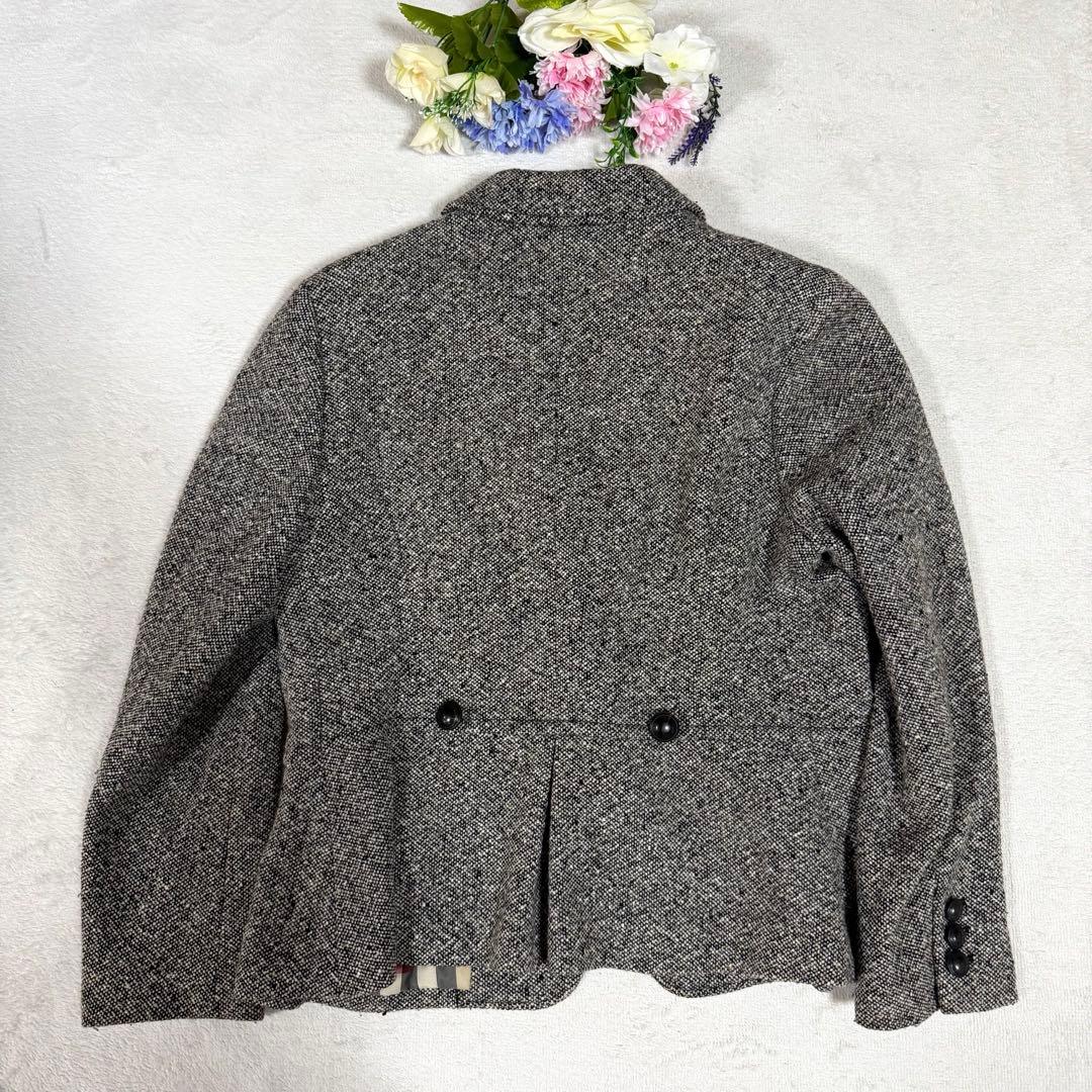 希少46サイズ★BURBERRY バーバリーロンドン　ジャケット ツイード
