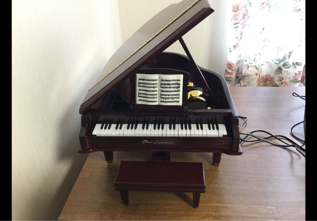 希少！鍵盤動く✨Sankyo グランドピアノ型 ディスク 　　オルゴール22弁