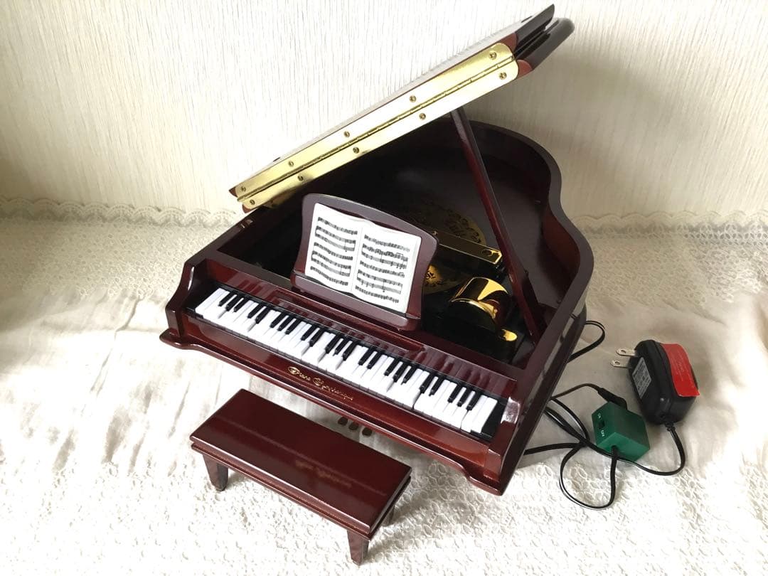 希少！鍵盤動く✨Sankyo グランドピアノ型 ディスク 　　オルゴール22弁
