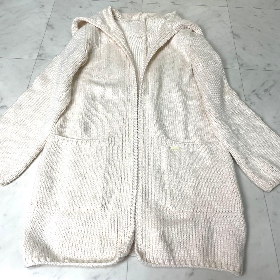 専用【美品】フォクシー ロングカーディガン エンジェルヘアコットン アイボリー