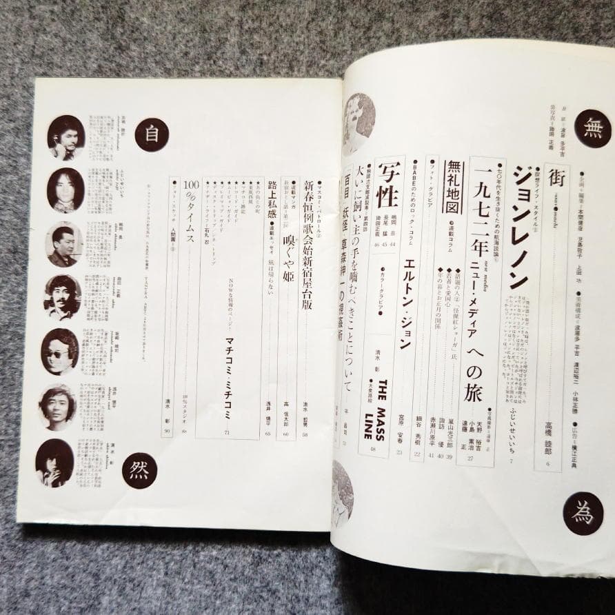 ◆古本◆プレイマップ◆表紙：羽良多平吉◆ジョンレノン高橋睦郎 鋤田正義 浅井慎平