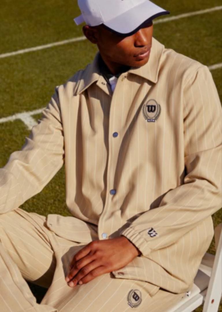 Kith × Wilson コーチジャケット Beige M
