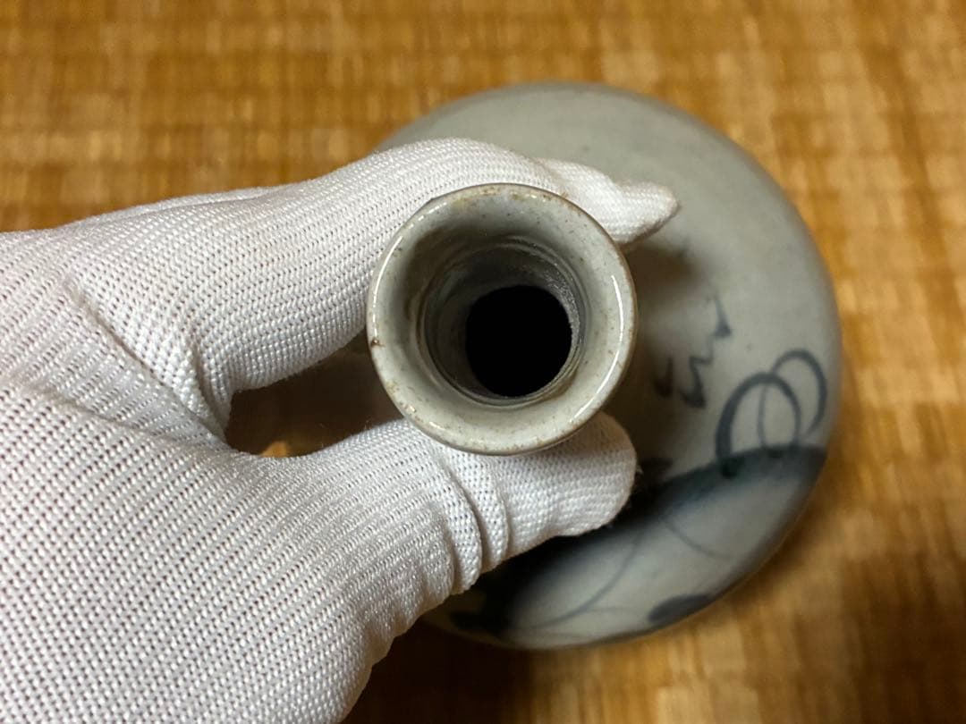 古伊万里 染付 徳利 花入 江戸期