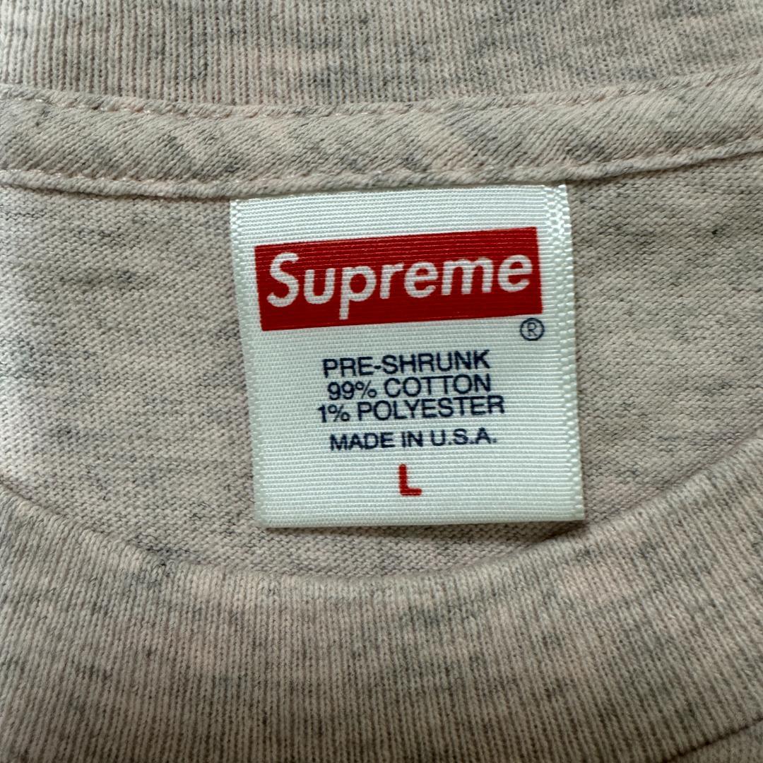 Supreme ロゴ Tシャツ Lサイズ ピンク