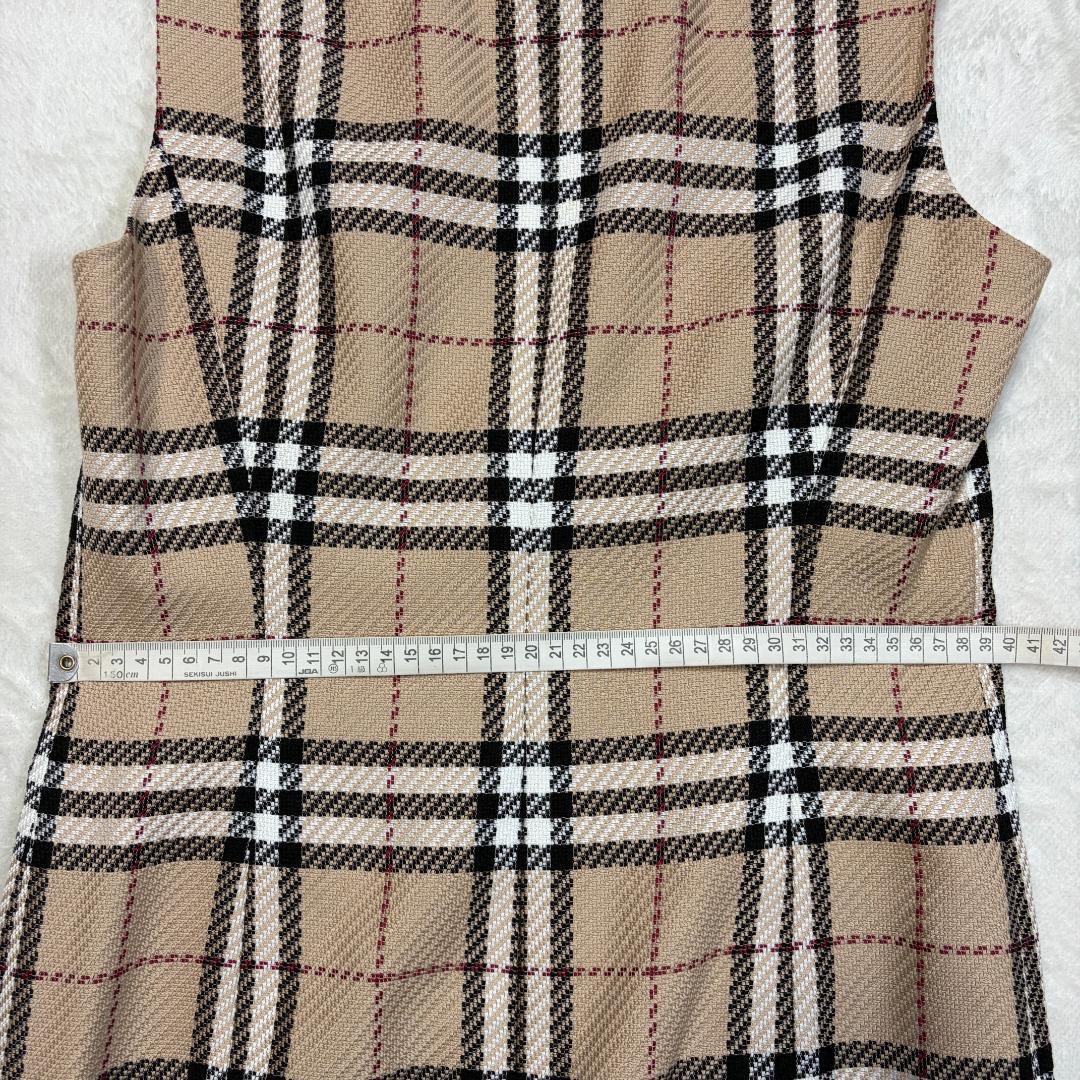 【美品】BURBERRY LONDON ノバチェック ワンピース ベージュ 40