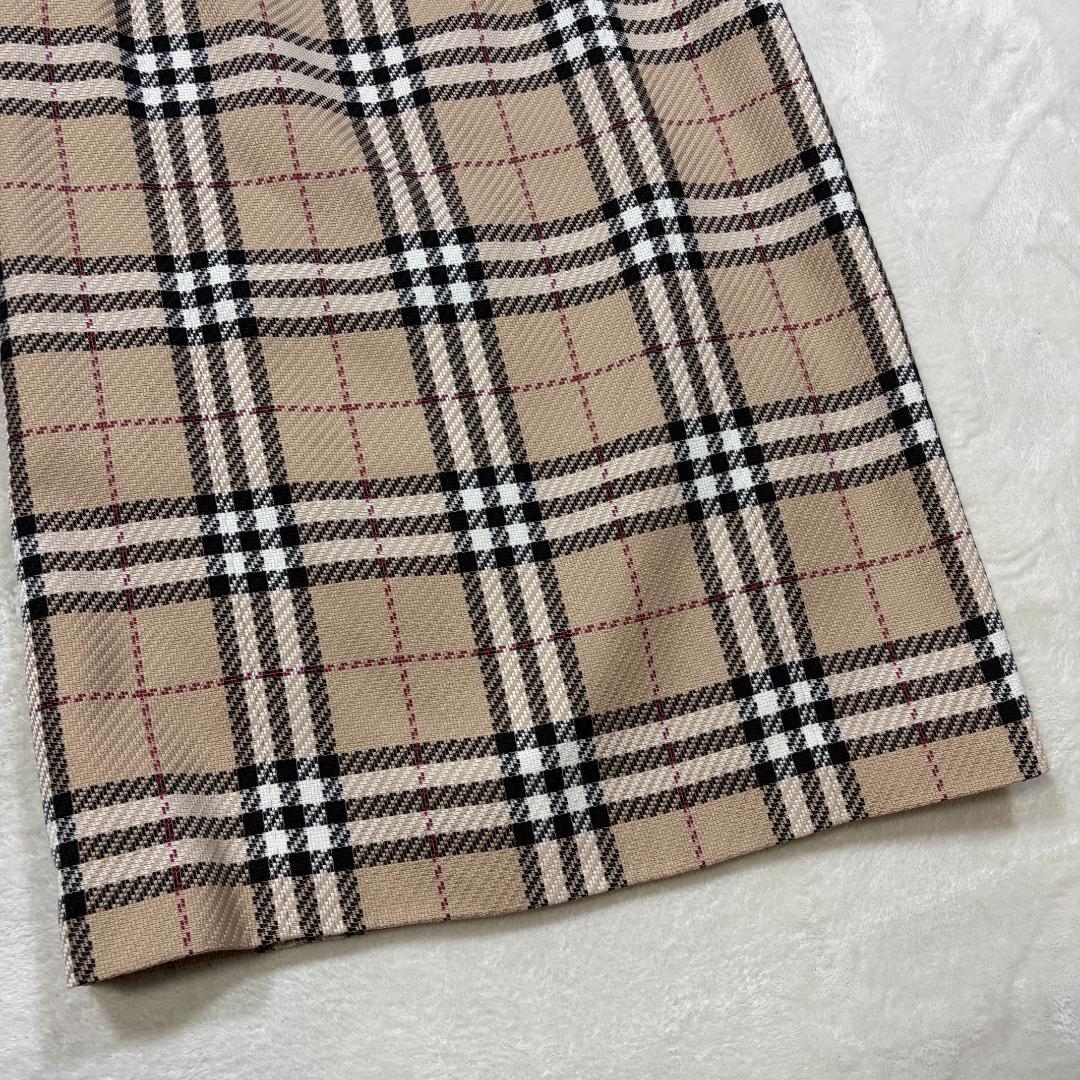 【美品】BURBERRY LONDON ノバチェック ワンピース ベージュ 40