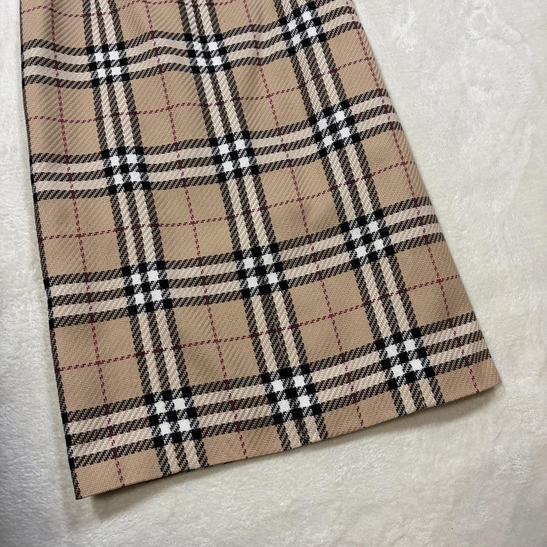 【美品】BURBERRY LONDON ノバチェック ワンピース ベージュ 40