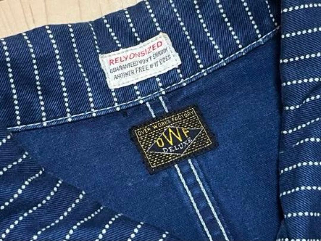 EDWIN OWF ウォバッシュストライプ カバーオールジャケット