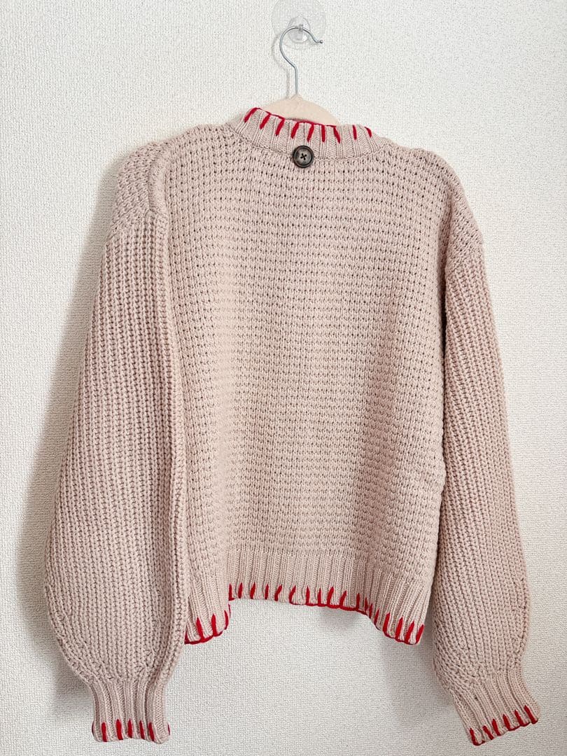 Vivienne Westwoodブランケットステッチ マフラー付きカーディガン