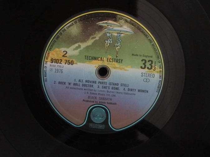 BLACK SABBATH★Technical Ecstasy UK Verti