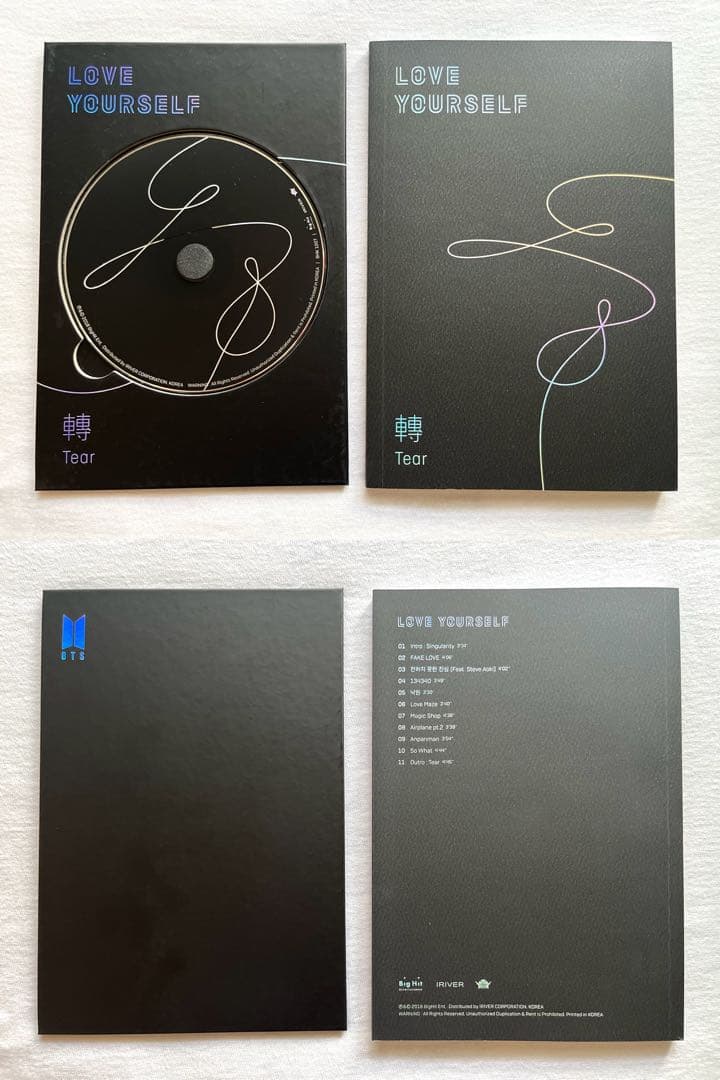【未使用】 BTS「LOVE YOURSELF 轉 'Tear'」 4形態セット