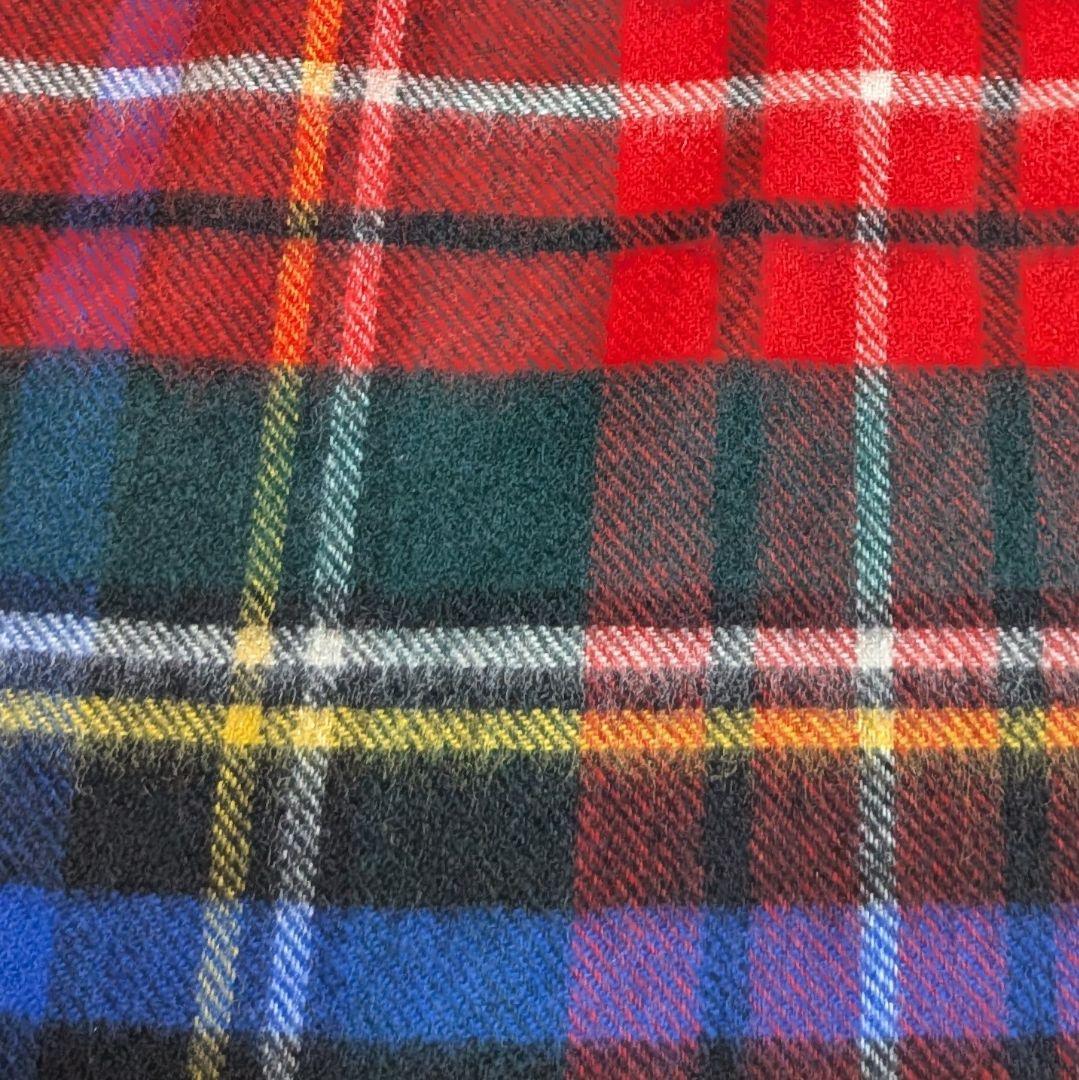 美品✨️ジョンストンズオブエルガン カシミヤ100％ 大判ストール チェック柄