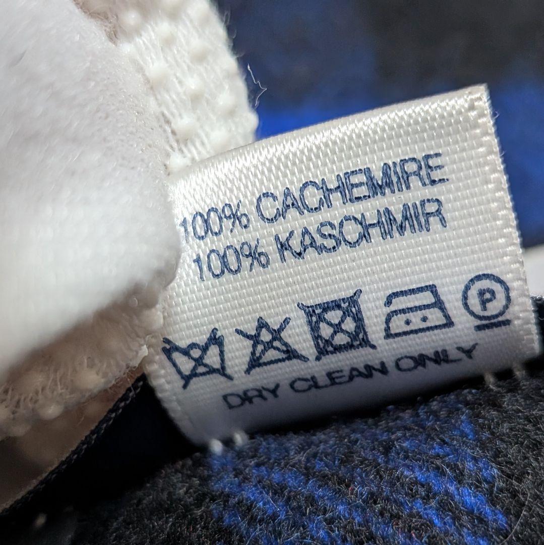 美品✨️ジョンストンズオブエルガン カシミヤ100％ 大判ストール チェック柄