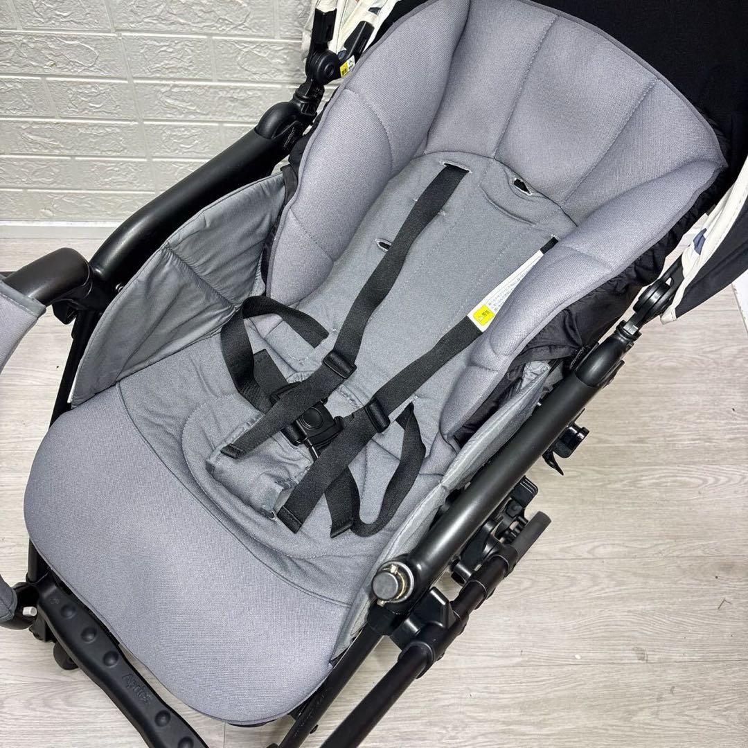 【手洗い＆メンテナンス済】美品 アップリカ カルーンエアー ブラック 清掃済み