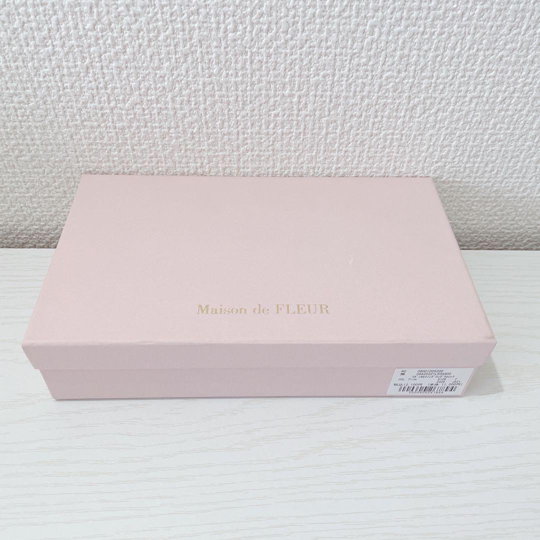 あ*ず様 Maison de FLEUR リボンキルティングロングウォレット ピ