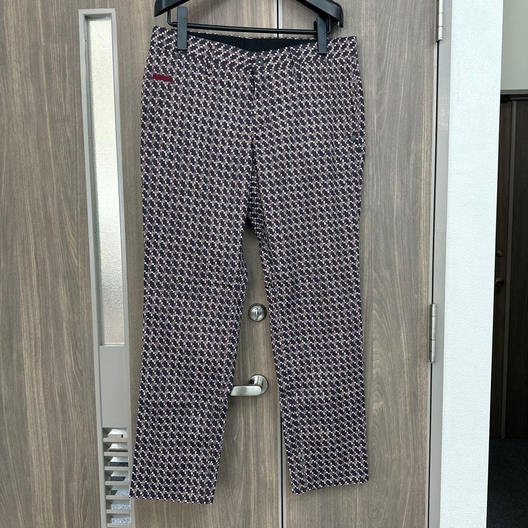 St ANDREWS 幾何学模様ロングパンツ
