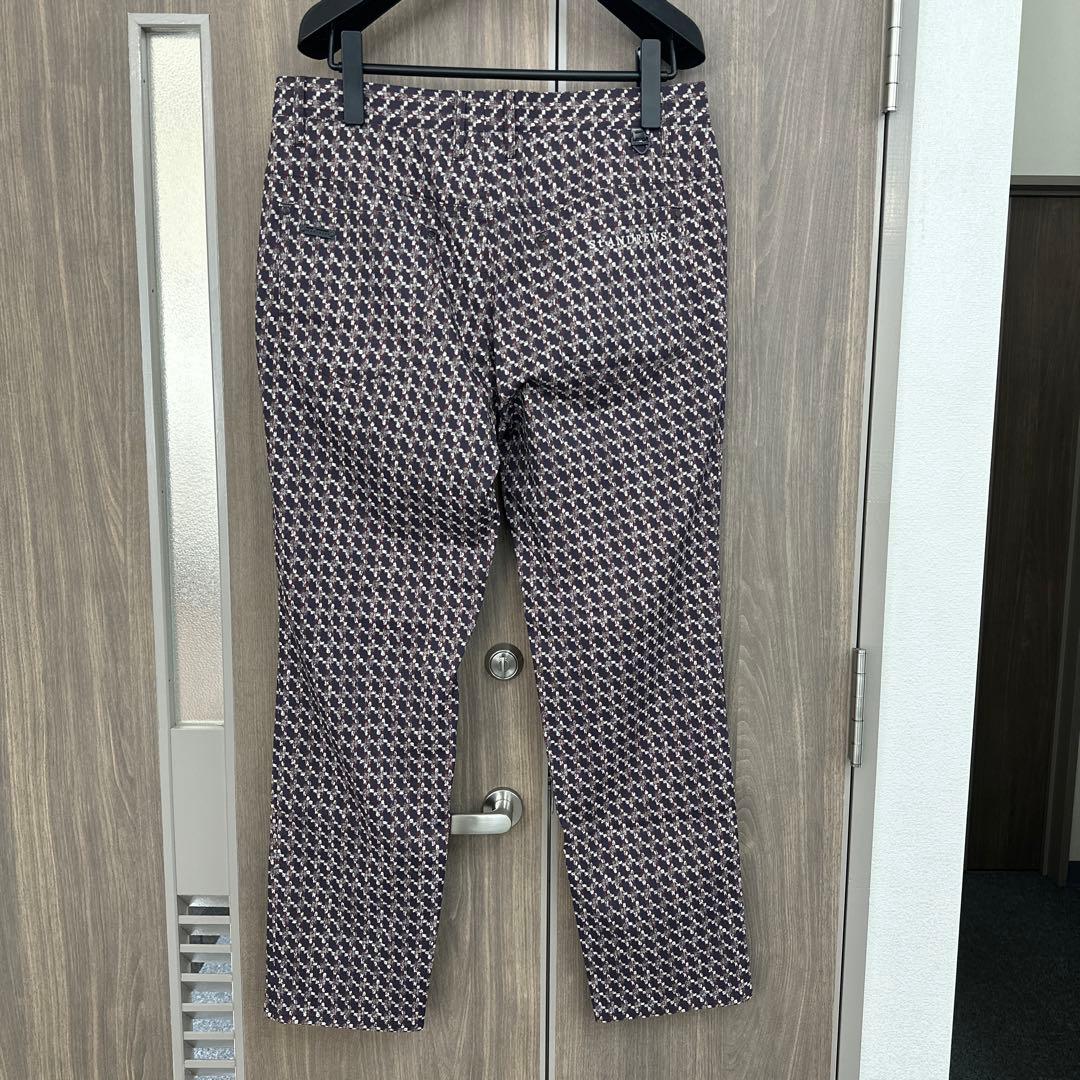 St ANDREWS 幾何学模様ロングパンツ
