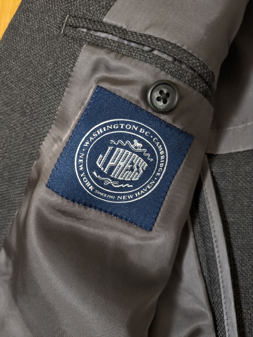 J.PRESS ジェイプレス　サイドベンツ　ジャケット　銀ボタン　カシミヤ混