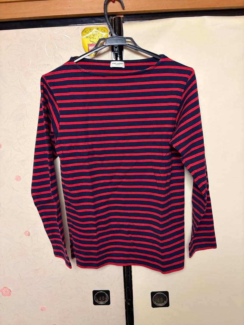 G-DRAGON 着 Saint Laurent ボーダーカットソー