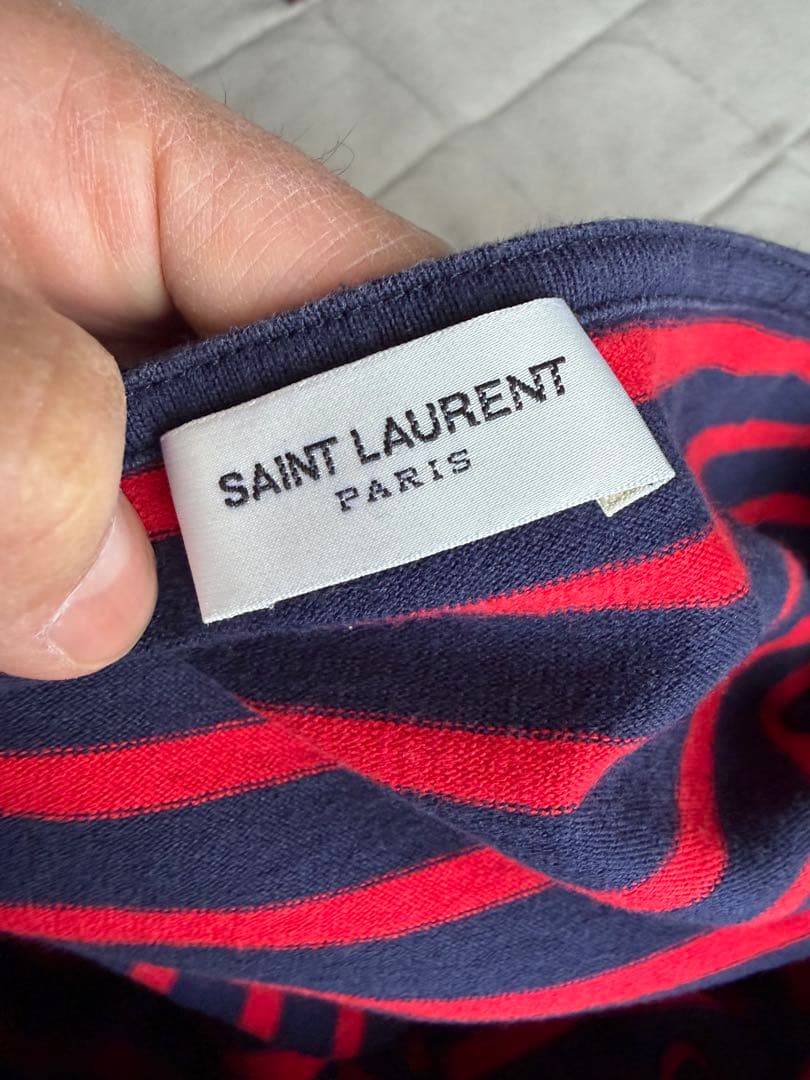 G-DRAGON 着 Saint Laurent ボーダーカットソー
