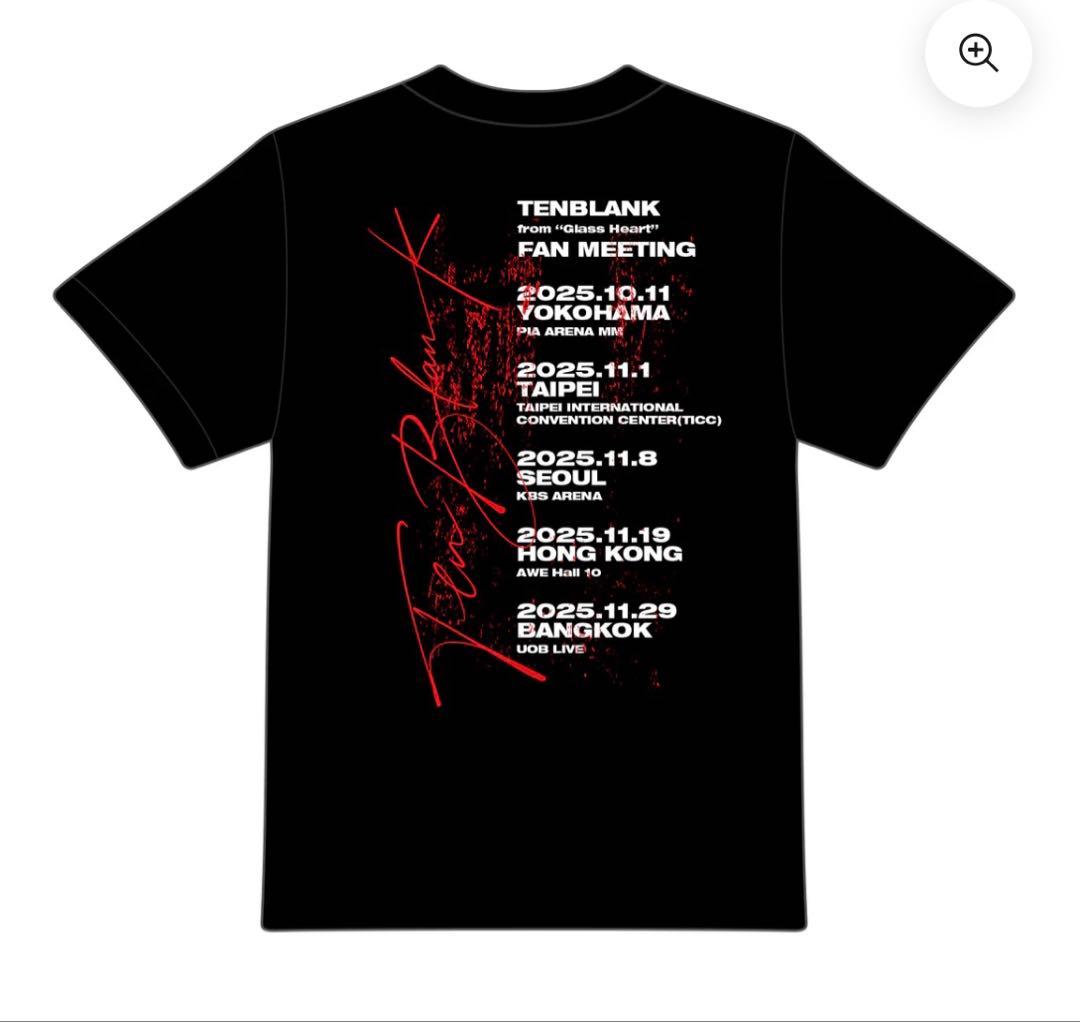 TENBLANK TOUR T-SHIRT 黒