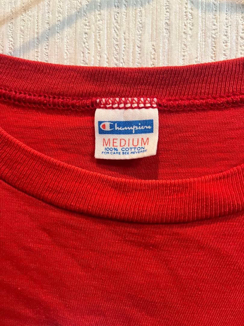 70's Champion バータグ オハイオ州スヌーピーTシャツ 赤