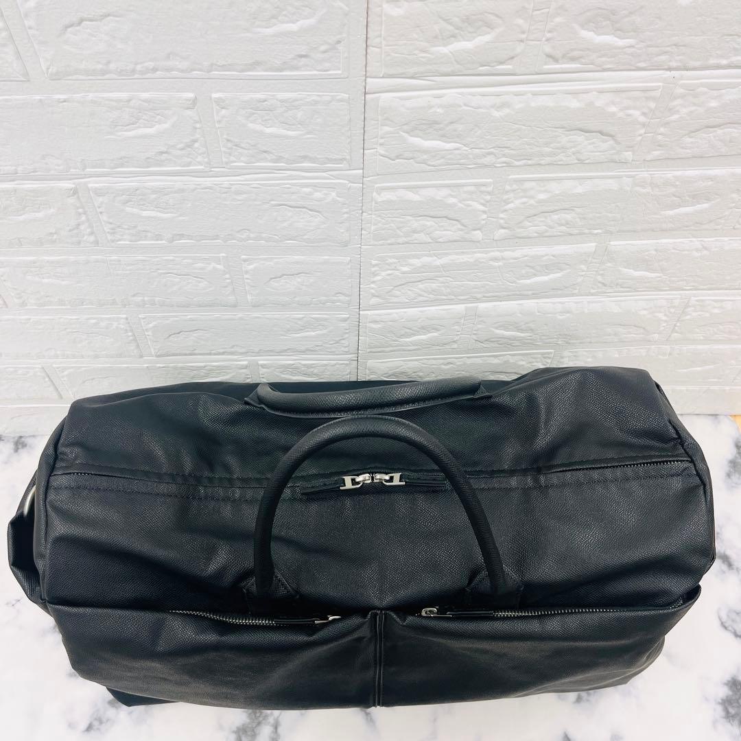 【未使用級】ZARA ザラ ブラック ボストンバッグ 2WAY 大容量 旅行用
