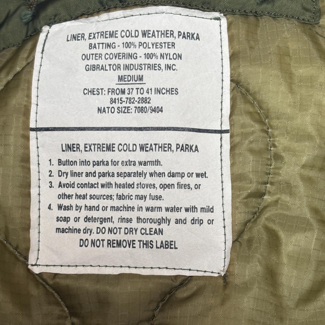 良品　M65　米軍実物　前期 フィッシュテールパーカー　GENERALジップ