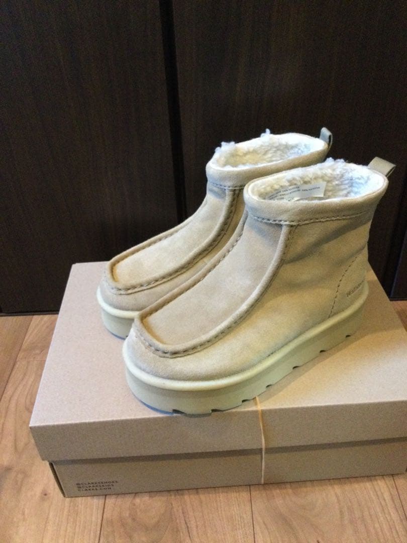 Clarksクラークスメアルーイ厚底ショートブーツ23cm未使用
