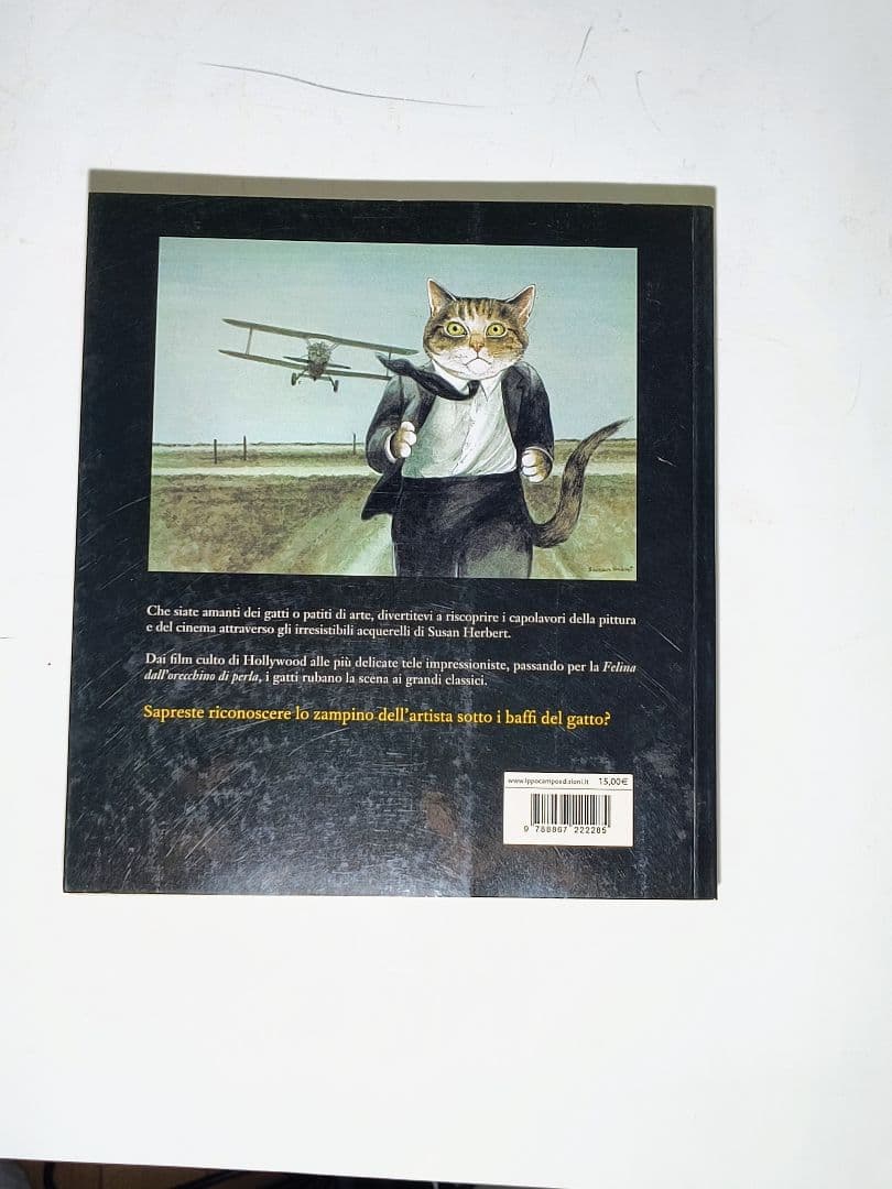 GATTO LAVORI 名画や映画の人物に猫が扮する楽しい画集　イタリア語