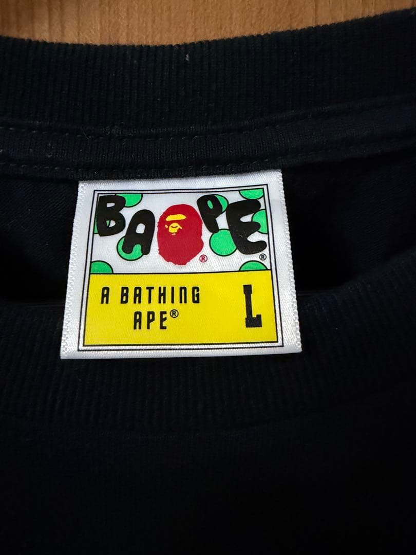A BATHING APE ブラック Tシャツ Lサイズ
