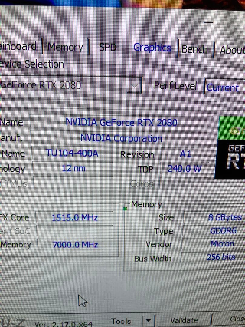 玄人志向 RTX2080 OC WHITE ジャンク