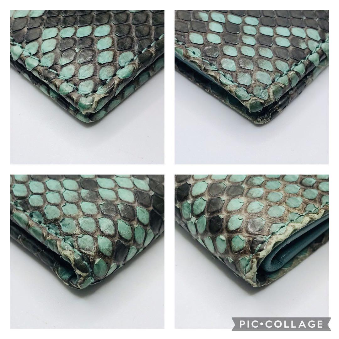 GUCCI✨パイソン 二つ折り財布 バイカラー ウォレット wallet 希少