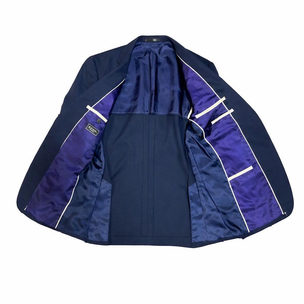 Paul Smith ポールスミス ストライプ スーツ 花柄裏地 M 日本製