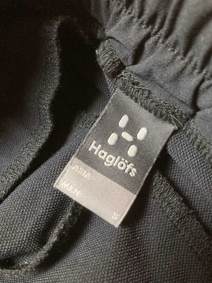 Haglofs ホグロフス ソフトシェル トラックパンツ S ブラックストレッチ