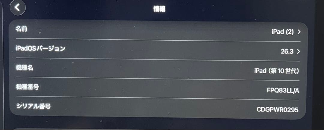 【ほぼ未使用美品】Apple iPad 第10世代 256GBシルバー