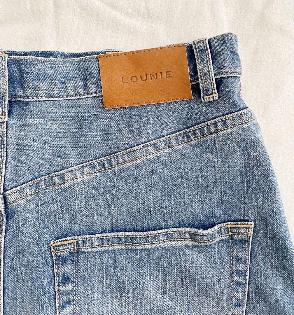 ❤︎LOUNIE❤︎24SS 40サイズ ビジュー&パール デニムスカート