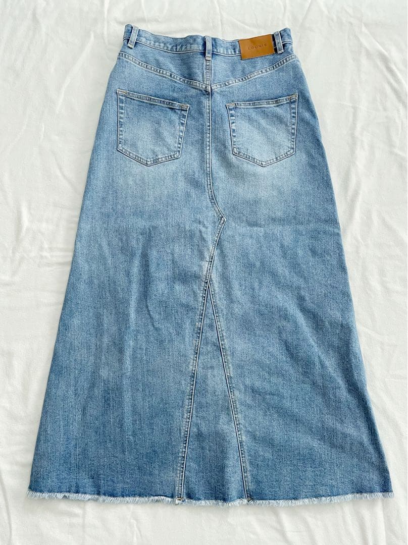 ❤︎LOUNIE❤︎24SS 40サイズ ビジュー&パール デニムスカート