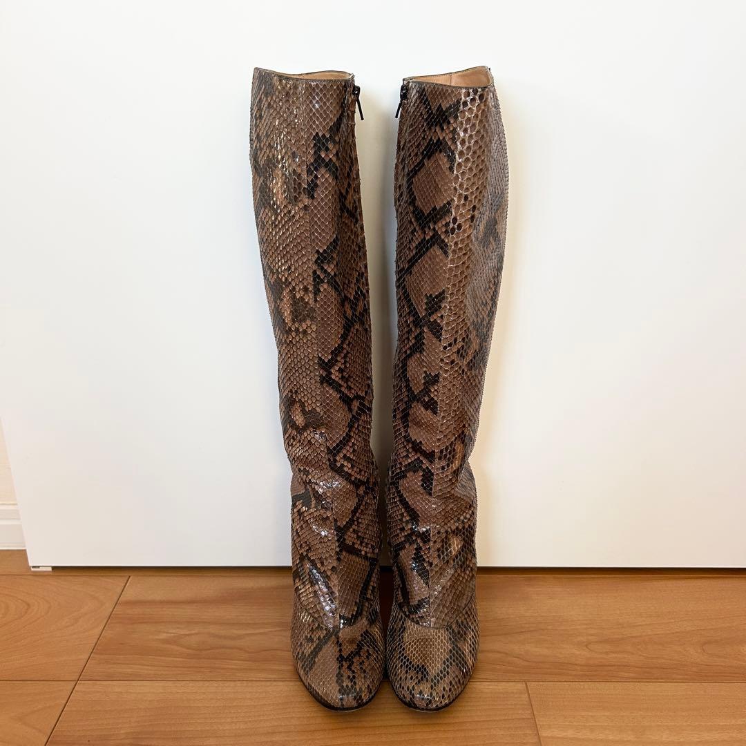 Maison Martin Margiela マルジェラ　ロングブーツ 蛇柄