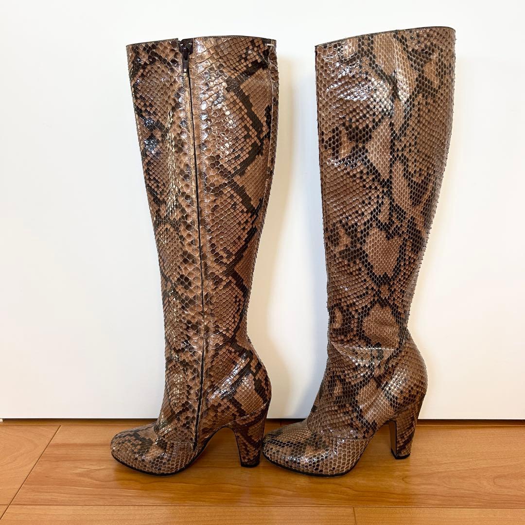 Maison Martin Margiela マルジェラ　ロングブーツ 蛇柄