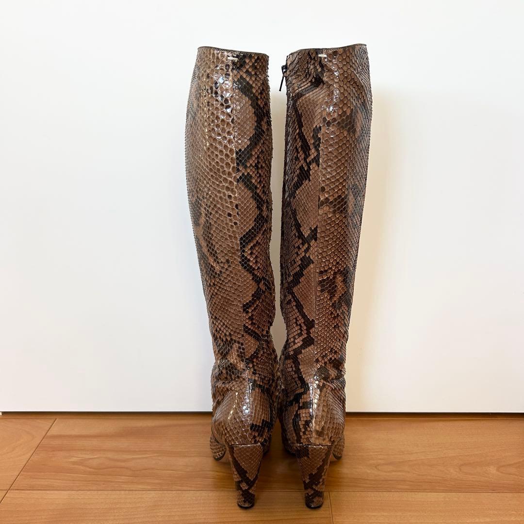 Maison Martin Margiela マルジェラ　ロングブーツ 蛇柄