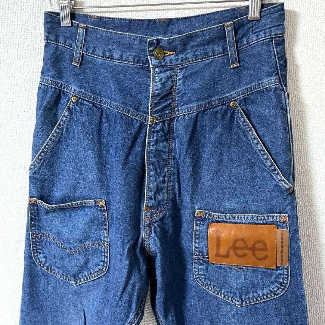 【希少】メルシーボークー×リー コラボ サルエルデニムパンツ うしろまえ仕様M