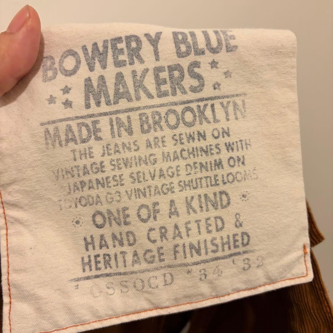 BOWERY BLUE MAKERS キャメル コーデュロイ w34 L28
