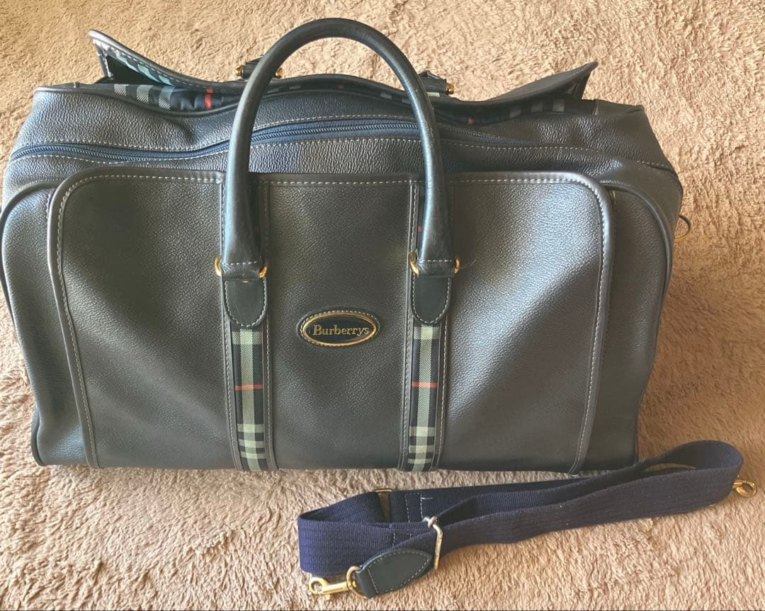 Burberrys ボストンバッグ 中型 グレー