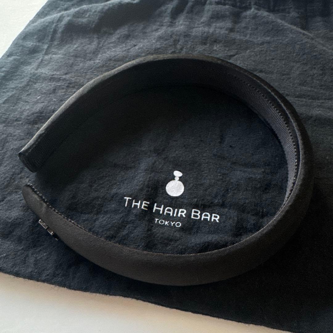 未使用THE HAIR BAR TOKYO カチューシャ サテンブラック 定番