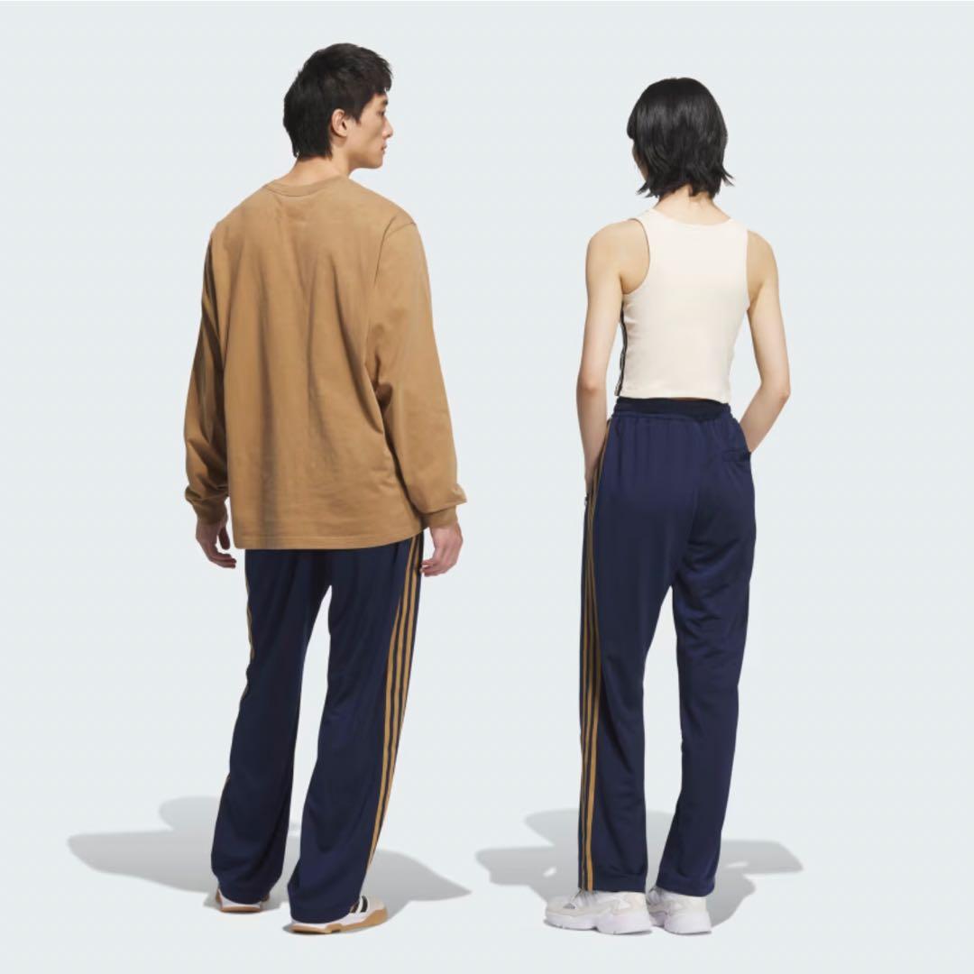 アディダス　オリジナルス　トラックパンツ 3本ライン　ネイビー　ブラウン 2XL