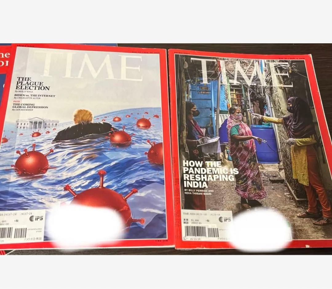 【初版・希少・雑誌】（洋）ザ・エコノミスト・TIME 4冊まとめ